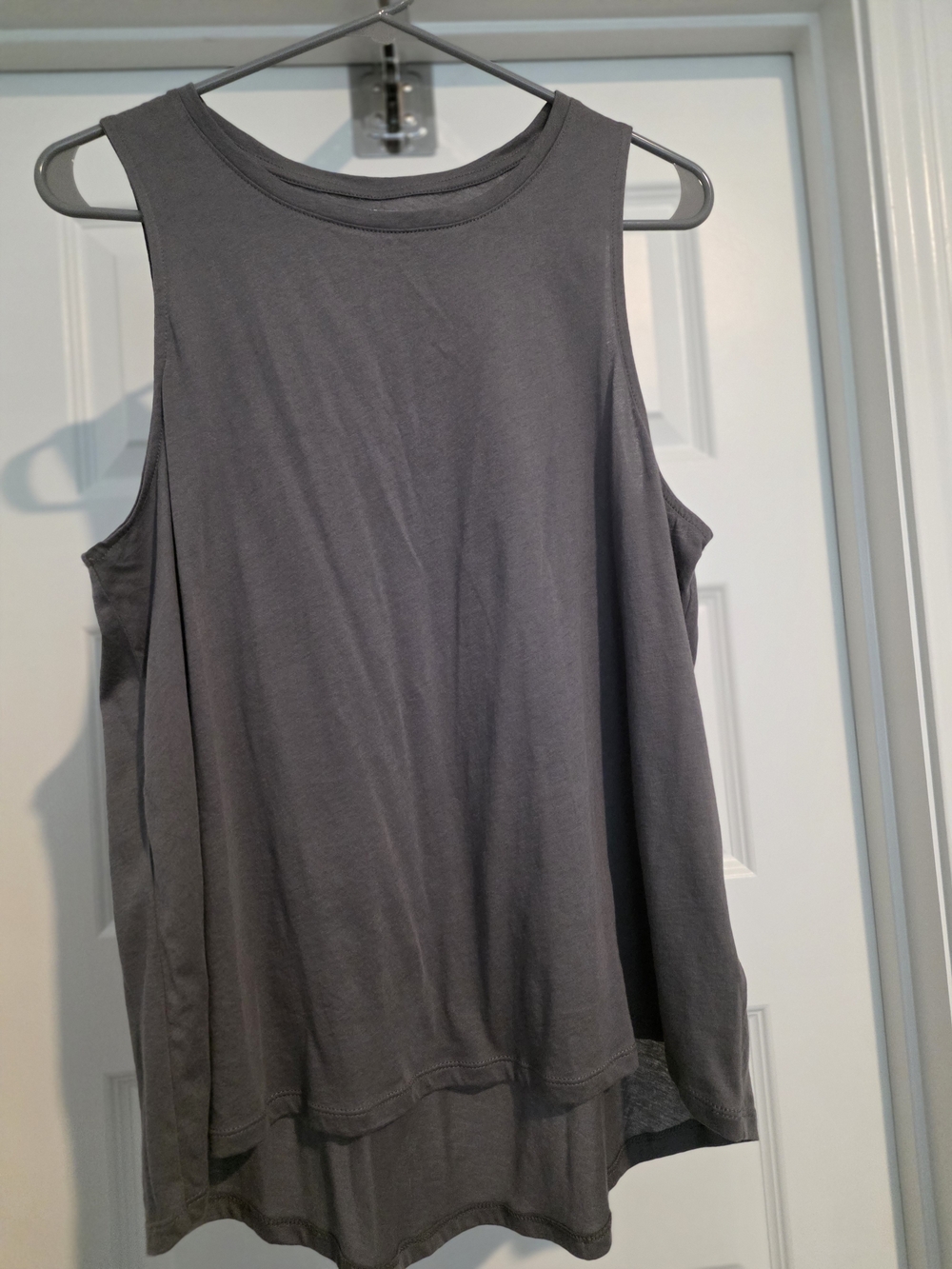 Old Navy Charcoal Gray Sleeveless High-Low Tank